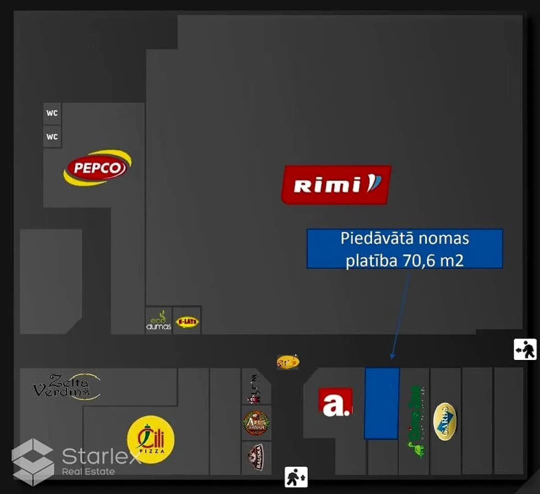 Telpas, 70.6㎡ - Rīga, Rumbula — bilde 3