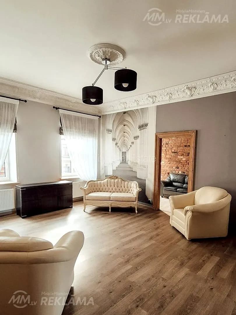 Dzīvoklis Rīgā, Centrā, 105 м², 4 ist., 3 stāvs — bilde 2
