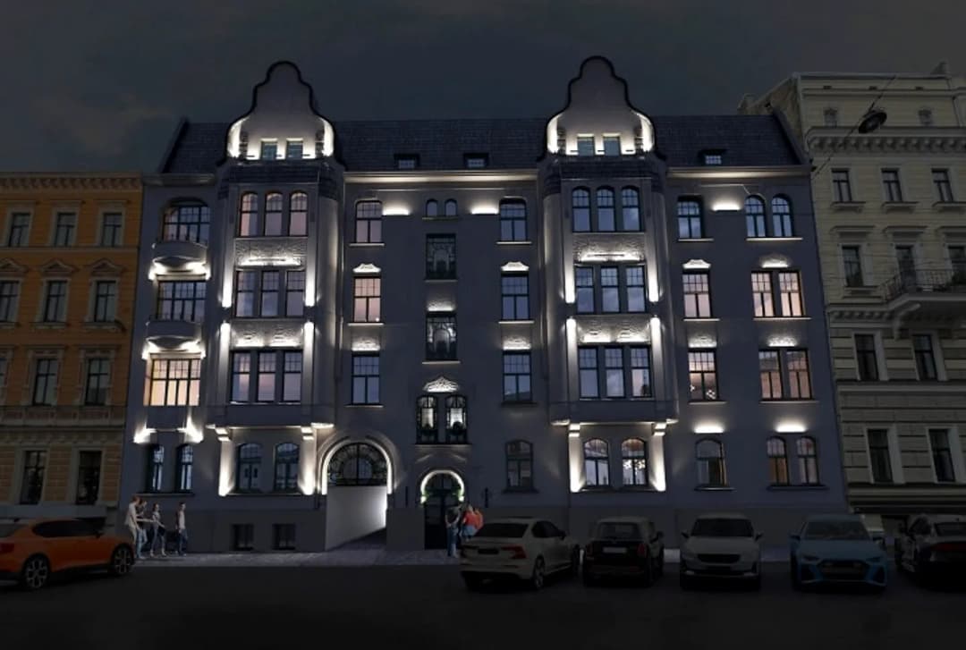 Pārdošanā plašas telpas renovētajā projektā Šefela nams Par projektu - Premium klases — bilde 2
