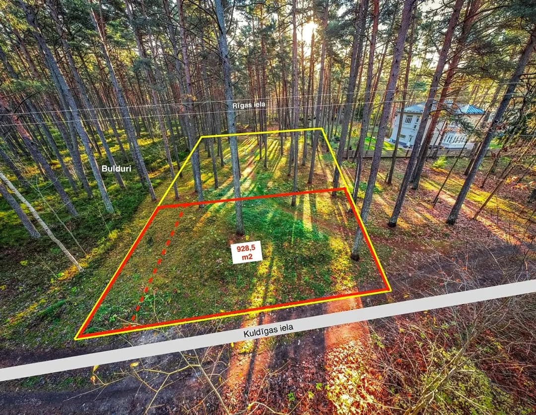 Zeme, 929㎡ - Jūrmala, Bulduri
