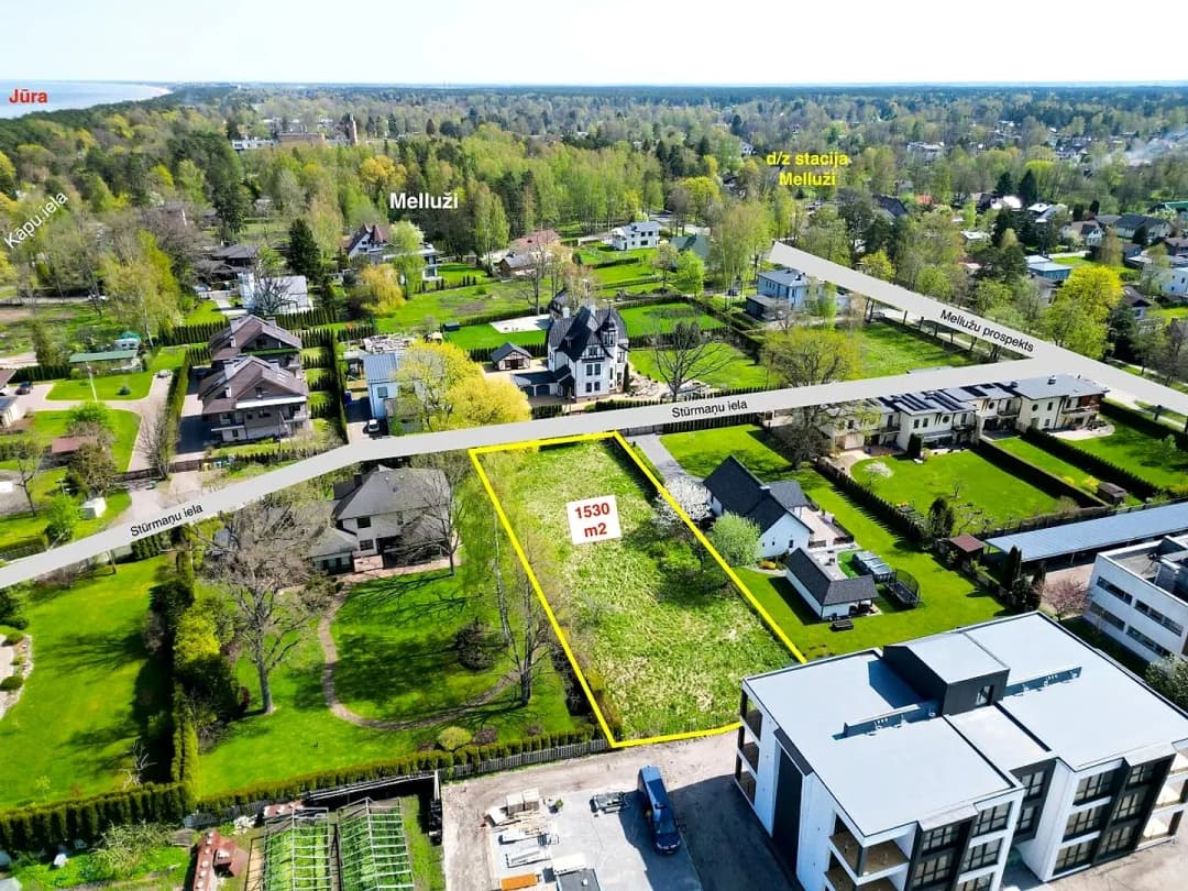 Zeme, 1530㎡ - Jūrmala, Melluži — bilde 2