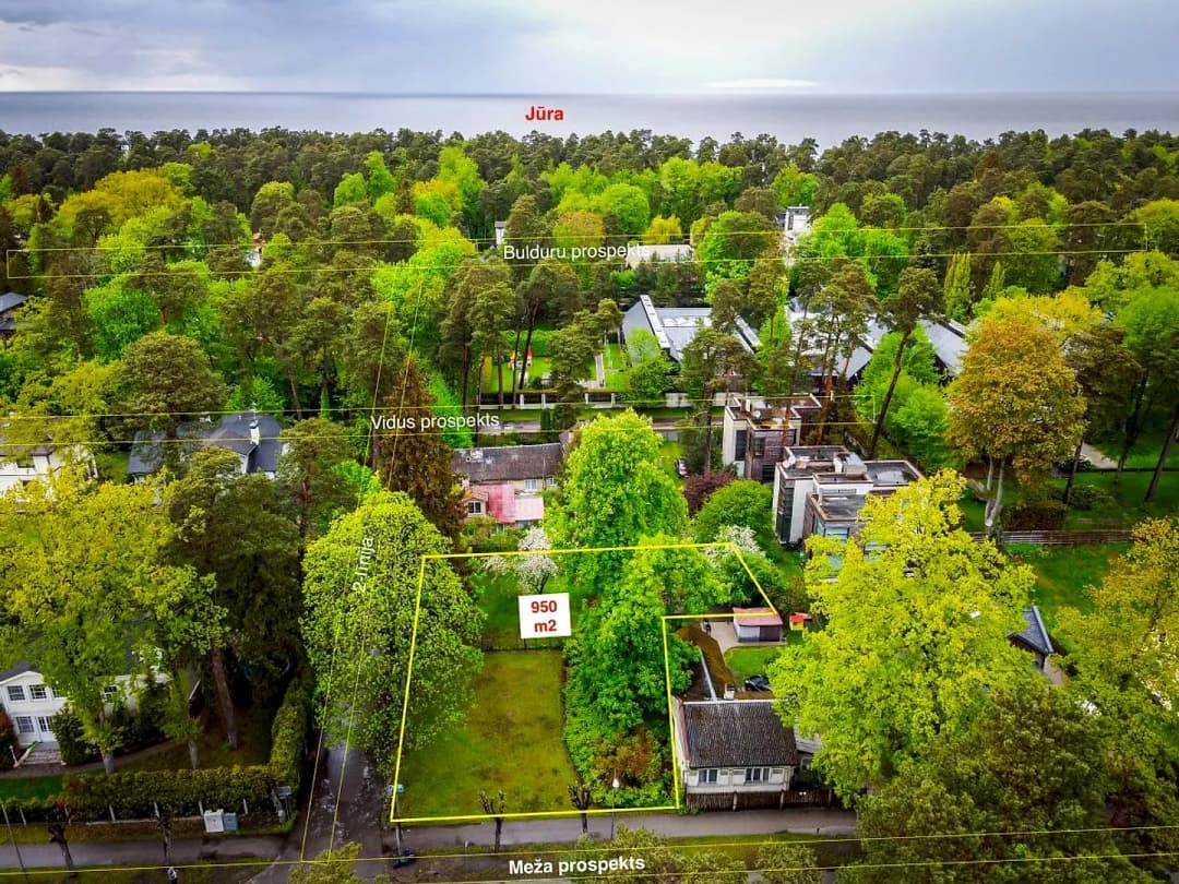 Zeme, 950㎡ - Jūrmala, Bulduri